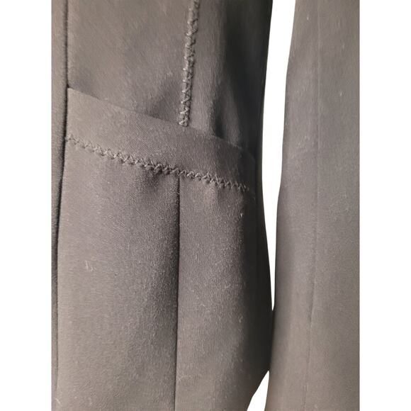 Tahari Black Fitted Blazer 3 Button Lined Sz 6 - Picture 7 of 10